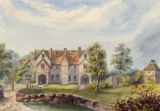 Jaggards House, Neston nº Corsham, Wiltshire – pintura em aquarela de 1865 comprar usado  Enviando para Brazil