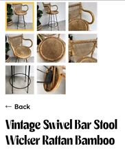 wicker bar stools for sale  HALSTEAD