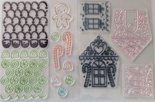 HSN Diamond Press 3D GINGERBREAD HOUSE FAVOR BOX selo/matrizes 0046 comprar usado  Enviando para Brazil