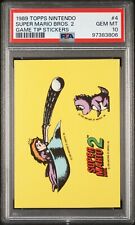 1989 Topps Nintendo Princess Peach Super Mario Bros 2 Adesivo #4 - PSA 10 comprar usado  Enviando para Brazil