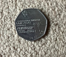 Rowing 50p coin for sale  EXETER