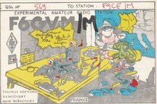 Carte qsl radio d'occasion  Reims