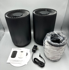 Pacote com 2 purificadores de ar filtros HEPA pretos comprar usado  Enviando para Brazil