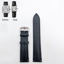 Pulseira de relógio de couro 16/18/20/22 mm para ajuste Cartier Tank Francaise fivela de pino comprar usado  Enviando para Brazil