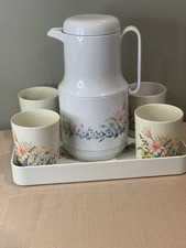 Conjunto de bandeja térmica vintage anos 1980 Phoenix design floral comprar usado  Enviando para Brazil