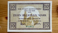 Württemberg notgeld ravensbur gebraucht kaufen  Kernen