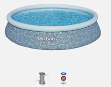 Bestway 13 pés 33" conjunto de piscina redonda inflável profunda fácil +filtro +bomba comprar usado  Enviando para Brazil