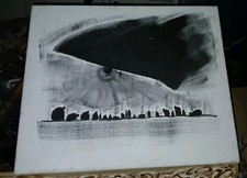 Tableau contemporain. huile d'occasion  Bardos