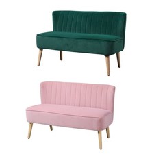 HOMCOM 2-osobowa sofa dwuosobowa, loveseaat o lnianym wyglądzie, drewniane nogi, używany na sprzedaż  Wysyłka do Poland
