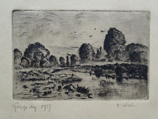 Gravure originale eau d'occasion  Paris XVIII