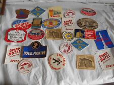 Etiquettes bagages vintage d'occasion  Bais