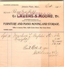 Lavers moore invoice for sale  Southampton