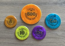 Lot jetons casino d'occasion  Sangatte