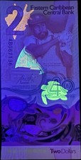 VENDEDOR DE EE. UU. Caribe Oriental 2 Dólares 2024 40º P 61 Polímero AB Prefijo UNC segunda mano  Embacar hacia Mexico