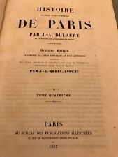 Histoire paris dulaure d'occasion  Louhans