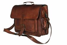 Homens genuínos vintage couro saco mensageiro mulher bolsa portátil saco de pasta comprar usado  Enviando para Brazil