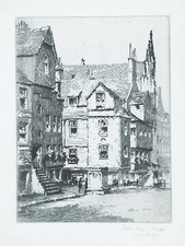 Old antique etching for sale  DERBY
