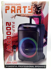 Alto-falante de festa profissional JBR-1205 2000W 12" com microfone, usado comprar usado  Enviando para Brazil