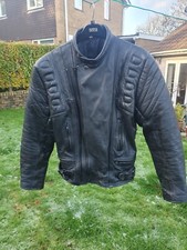 Black leather motorcycle for sale  NEWPORT