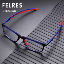 Óculos esportivos masculinos TR90 quadrado anti luz azul armações de lentes transparentes comprar usado  Enviando para Brazil
