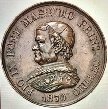 Papa pio medaglia usato  Italia