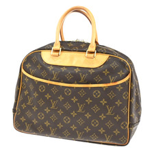 Bolsa de mão LOUIS VUITTON LV logotipo Deauville monograma couro marrom M47270 86EE489, usado comprar usado  Enviando para Brazil