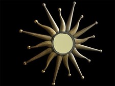 Sunburst mirror wavy for sale  Coudersport