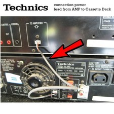 Technics RS X-911 deck de fita cassete duplo para conexão SU-X911 amplificador cabo de alimentação A comprar usado  Enviando para Brazil