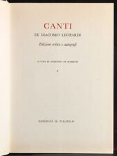 Canti. vol giacomo usato  Ariccia