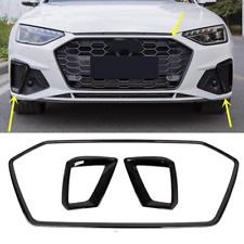 Tampa de acabamento de quadro de farol de neblina grade frontal preta de vidro para 20-2024 Audi A4/S4 B9 RS4 comprar usado  Enviando para Brazil
