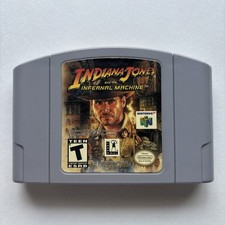 Indiana Jones and the Infernal Machine Nintendo N64 Autentyczny czysty testowany rzadki na sprzedaż  Wysyłka do Poland