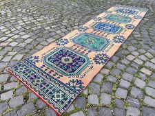 Alfombra antigua alfombra corredor alfombra turca alfombra bohemia alfombra hecha a mano alfombra Oushak segunda mano  Embacar hacia Mexico