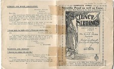 Folheto da década de 1920 sessões científicas prova de curas corpo AJAX livreto de bateria comprar usado  Enviando para Brazil