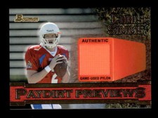 Chris simms 2003 for sale  USA