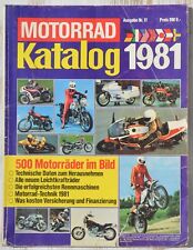 Motorrad katalog 1981 gebraucht kaufen  Zwiesel