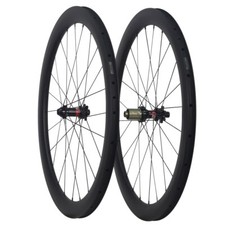 Usado, Conjunto de rodas de disco de bicicleta de estrada de carbono 700C aros 50x25mm rodas cubo sem câmara 142x12mm comprar usado  Enviando para Brazil