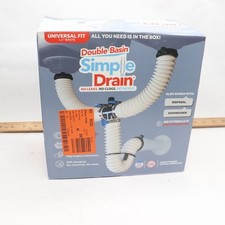 Usado, Kit de drenagem de pia dupla de dreno simples borracha latão 1-1/2" - Completo comprar usado  Enviando para Brazil