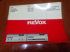 Manuale revox a50 usato  Palermo