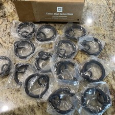 Conjunto de anéis de cortina de aço clássico Pottery Barn 14 para haste de ferro escuro de 1,25 pol. comprar usado  Enviando para Brazil