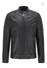 Lederjacke bikerjacke boss gebraucht kaufen  Mannheim