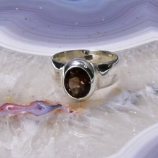 Rauchquarz ring 925er gebraucht kaufen  Berlin