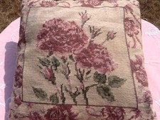 Vintage handmade needlepoint for sale  TAUNTON