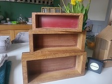 Hard wooden boxes. for sale  WIGAN