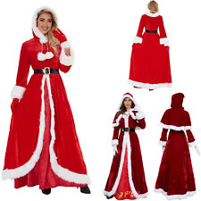 Juego de Vestidos para Mujer Santa Claus Disfraz Navidad Conjunto Vestido Traje de Terciopelo, usado segunda mano  Embacar hacia Argentina