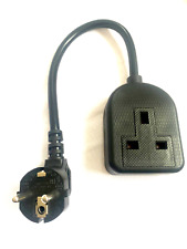 Adaptador gerador Carson EURO francês Schuko híbrido plugue 16A soquete Reino Unido cabo 13A comprar usado  Enviando para Brazil