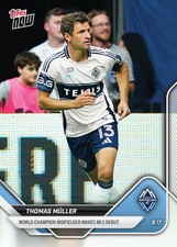 2025 MLS Topps NOW Card # 79 Presale Thomas Muller Debut Vancouver Whitecaps na sprzedaż  Wysyłka do Poland