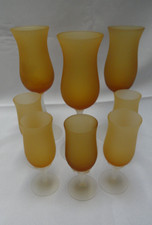 Vintage Anos 60 Italiano Âmbar Cetim Fosco 3 Taças e 5 Copos Cordiais - Excelente Estado Usado, usado comprar usado Vintage Anos 60 Italiano Âmbar Cetim Fosco 3 Taças e 5 Copos Cordiais - Excelente Estado Usado, usado comprar usado  Enviando para Brazil