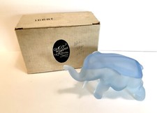 Tiara azul fosco elefante bugiganga/caixa de joias com tampa 1984 vidro Indiana * comprar usado  Enviando para Brazil