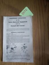 Farmall tractor lucas for sale  WHITCHURCH