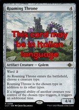 Mtg roaming throne usato  Bari